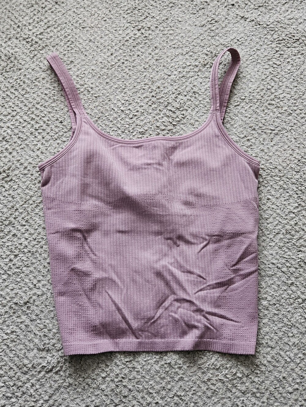 LULULEMON Ebb to Street Scoop-Neck Cropped Tank Top *Light Support, B/C Cup Sz 8